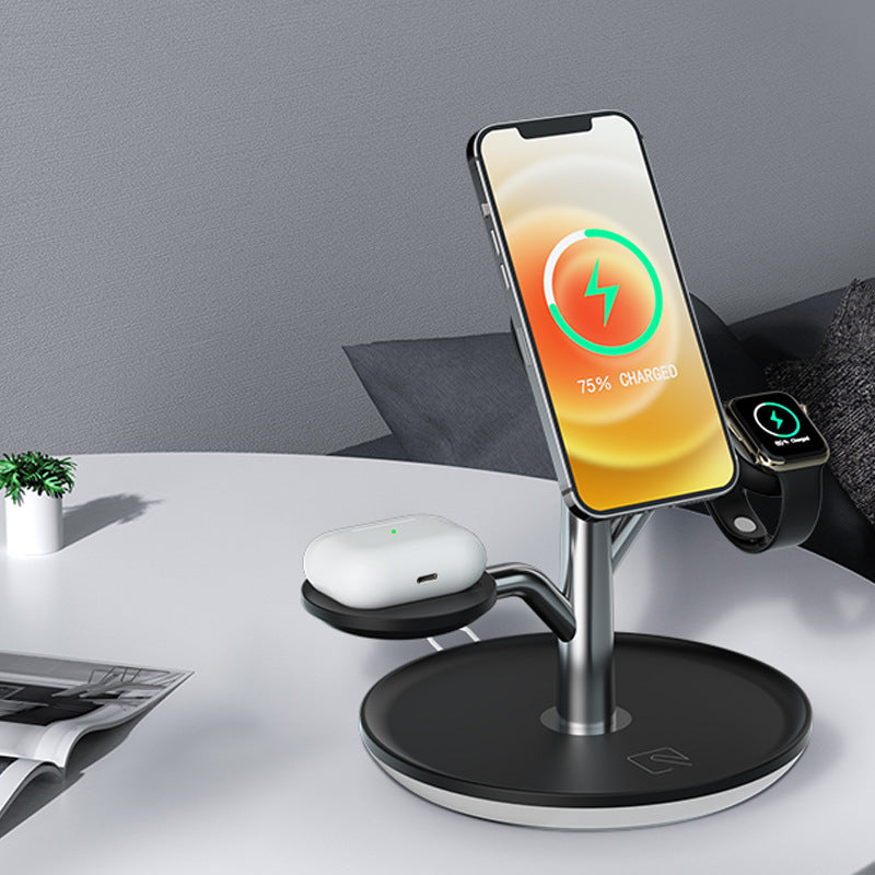 Multifunctional Mobile Phone Magnetic Suction Wireless Charger Bracket - Volt Tronix